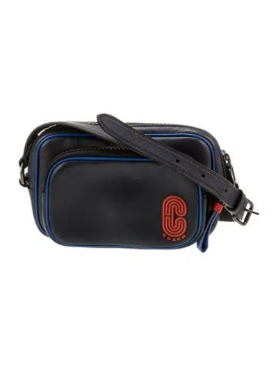 Pre-owned Coach Leather Crossbody Bag In Blue