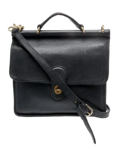 Pre-owned Coach Leather Crossbody Bag In Blue