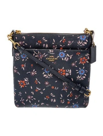 Pre-owned Coach Leather Crossbody Bag In Blue