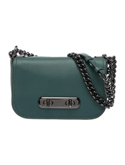 Pre-owned Coach Leather Crossbody Bag In Blue