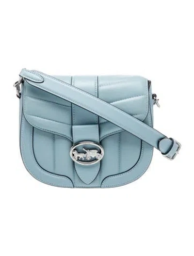 Pre-owned Coach Leather Crossbody Bag In Blue