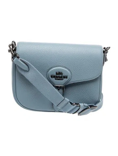 Pre-owned Coach Leather Crossbody Bag In Blue