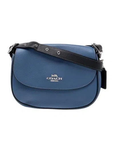 Pre-owned Coach Leather Crossbody Bag In Blue