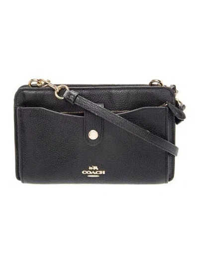 Pre-owned Coach Leather Crossbody Bag In Blue