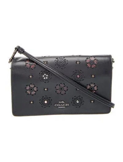 Pre-owned Coach Leather Crossbody Bag In Blue