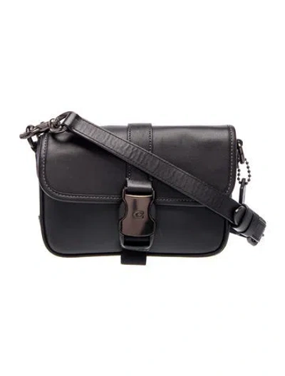Pre-owned Coach Leather Crossbody Bag In Blue