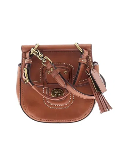 Pre-owned Coach Leather Crossbody Bag In Brown