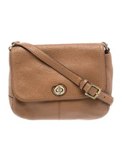 Pre-owned Coach Leather Crossbody Bag In Brown