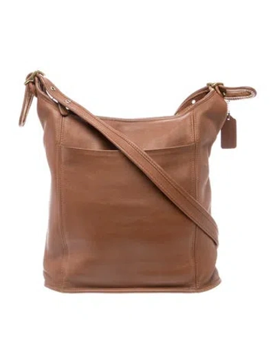 Pre-owned Coach Leather Crossbody Bag In Brown