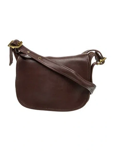 Pre-owned Coach Leather Crossbody Bag In Brown