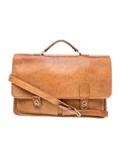 Pre-owned Coach Leather Crossbody Bag In Brown