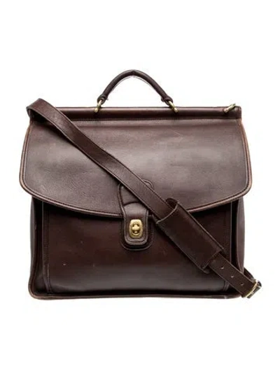 Pre-owned Coach Leather Crossbody Bag In Brown