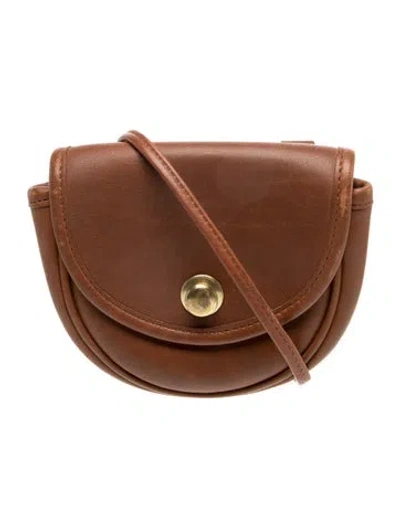 Pre-owned Coach Leather Crossbody Bag In Brown