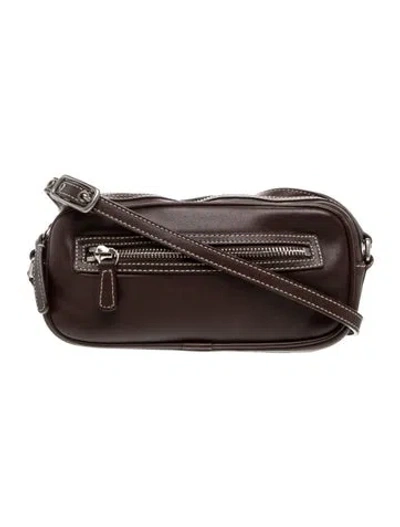 Pre-owned Coach Leather Crossbody Bag In Brown