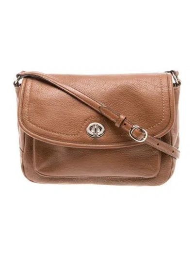 Pre-owned Coach Leather Crossbody Bag In Brown