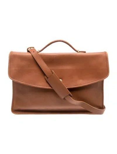 Pre-owned Coach Leather Crossbody Bag In Brown
