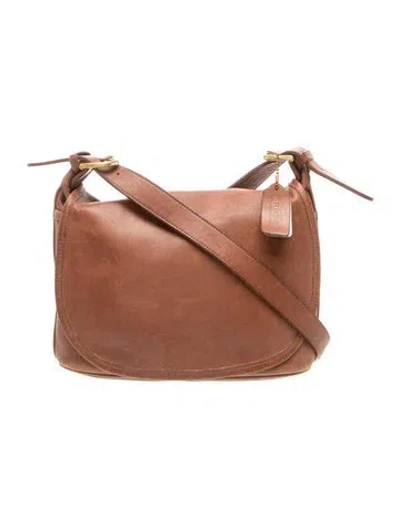 Pre-owned Coach Leather Crossbody Bag In Brown