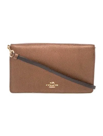 Pre-owned Coach Leather Crossbody Bag In Brown