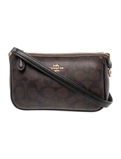 Pre-owned Coach Leather Crossbody Bag In Brown