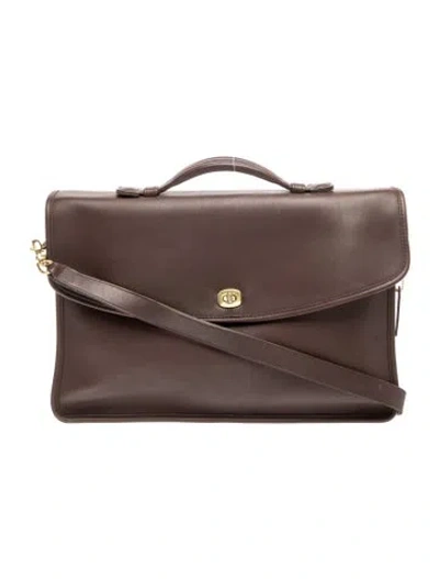Pre-owned Coach Leather Crossbody Bag In Brown