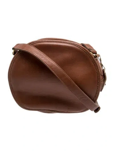 Pre-owned Coach Leather Crossbody Bag In Brown