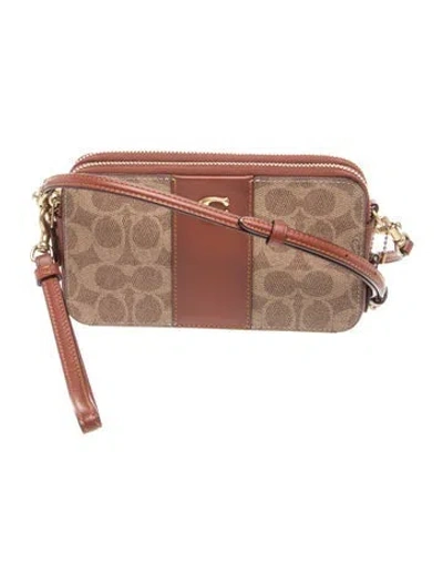 Pre-owned Coach Leather Crossbody Bag In Brown
