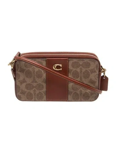 Pre-owned Coach Leather Crossbody Bag In Brown