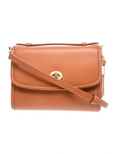 Pre-owned Coach Leather Crossbody Bag In Brown