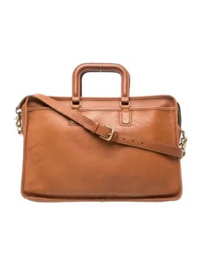 Pre-owned Coach Leather Crossbody Bag In Brown