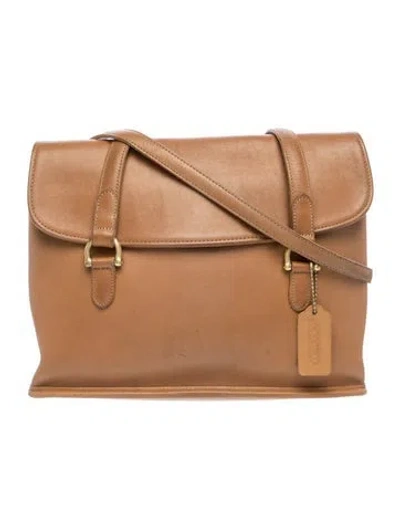 Pre-owned Coach Leather Crossbody Bag In Brown
