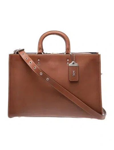 Pre-owned Coach Leather Crossbody Bag In Brown