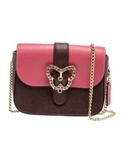 Pre-owned Coach Leather Crossbody Bag In Burgundy