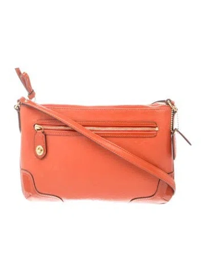 Pre-owned Coach Leather Crossbody Bag In Burgundy