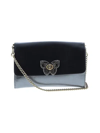 Pre-owned Coach Leather Crossbody Bag In Gray