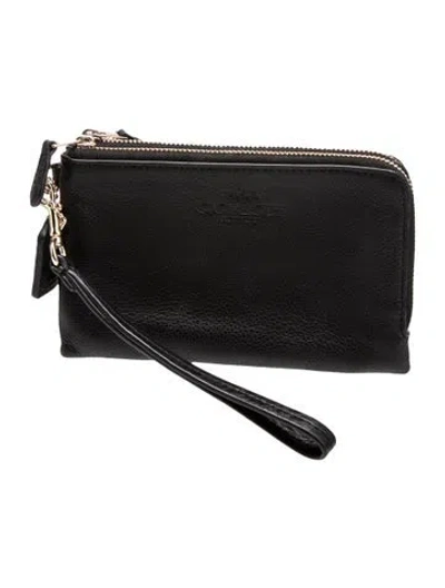 Pre-owned Coach Leather Crossbody Bag In Gray