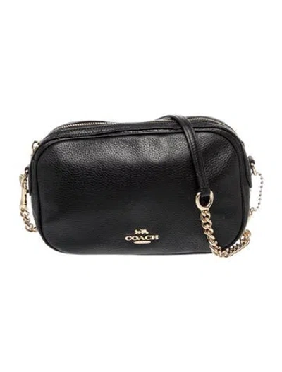 Pre-owned Coach Leather Crossbody Bag In Gray