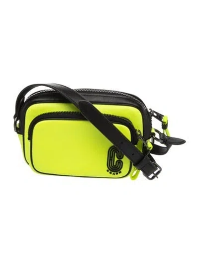 Pre-owned Coach Leather Crossbody Bag In Green