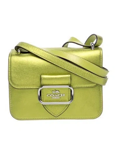 Pre-owned Coach Leather Crossbody Bag In Green