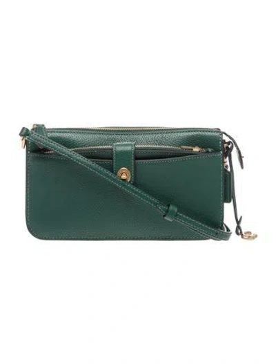 Pre-owned Coach Leather Crossbody Bag In Green