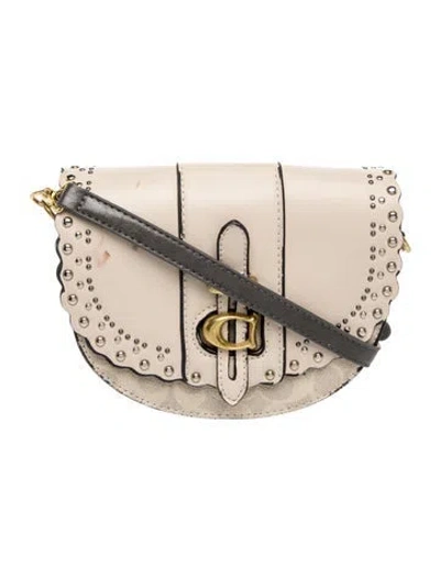 Pre-owned Coach Leather Crossbody Bag In Neutral