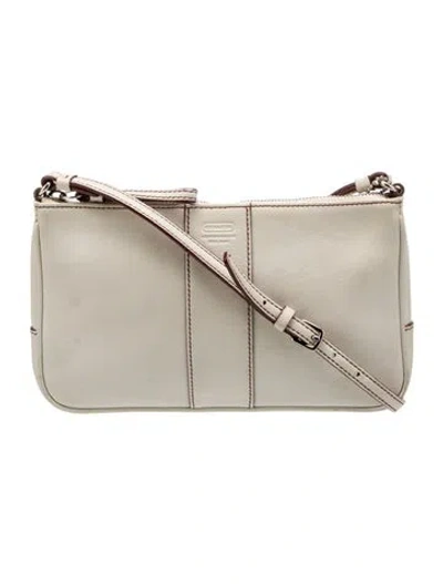 Pre-owned Coach Leather Crossbody Bag In Neutral