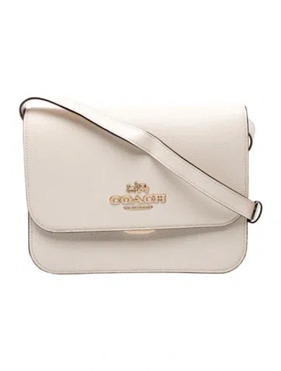 Pre-owned Coach Leather Crossbody Bag In Neutral
