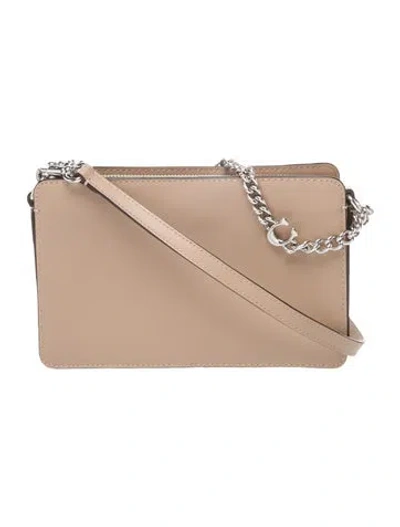 Pre-owned Coach Leather Crossbody Bag In Neutral