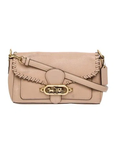 Pre-owned Coach Leather Crossbody Bag In Neutral