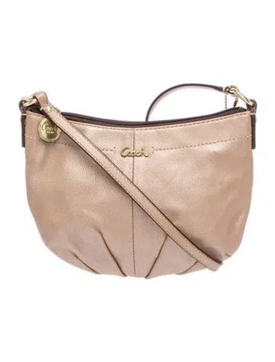 Pre-owned Coach Leather Crossbody Bag In Neutral