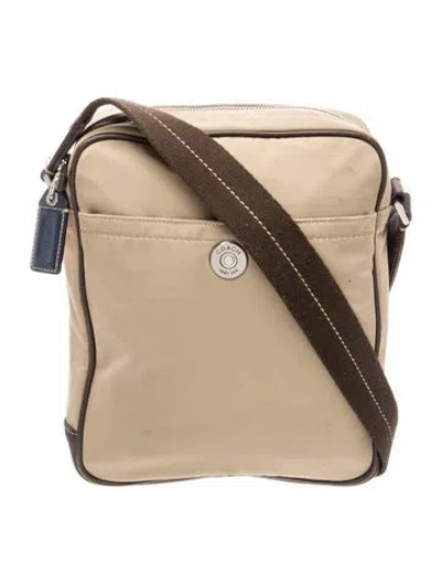 Pre-owned Coach Leather Crossbody Bag In Neutral