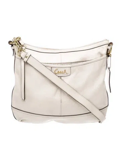 Pre-owned Coach Leather Crossbody Bag In Neutral