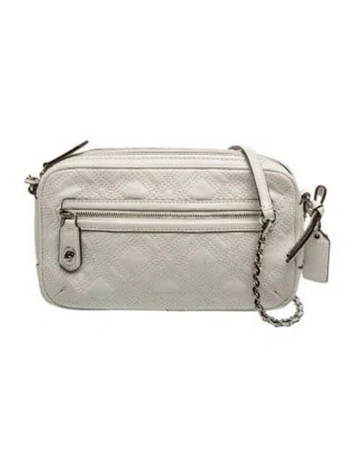 Pre-owned Coach Leather Crossbody Bag In Neutral