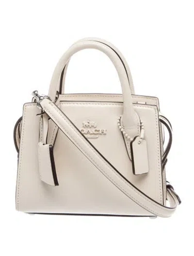 Pre-owned Coach Leather Crossbody Bag In Neutral
