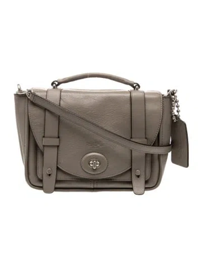 Pre-owned Coach Leather Crossbody Bag In Neutral